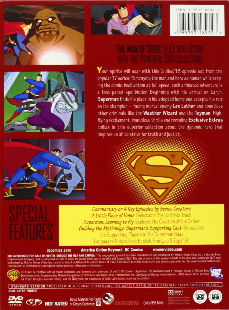 Superman: The Animated Series Volume One (DVD) - Walmart.com