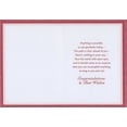 thumbnail image 2 of Designer Greetings White Congratulations Text Grad Cap : Red Chevrons Graduation Congratulations Card, 2 of 2