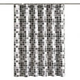 thumbnail image 1 of 1 Piece Waterproof Shower Curtain Geometric Print Shower Curtain Mosaic Pattern Polyester Fabric Bathroom Accessories, 1 of 8