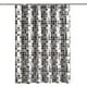 thumbnail image 1 of 1 cortina de ducha impermeable con estampado geométrico, cortinas de baño con patrón de mosaico, tel Meterk 150cm * 200cm, 1 of 7