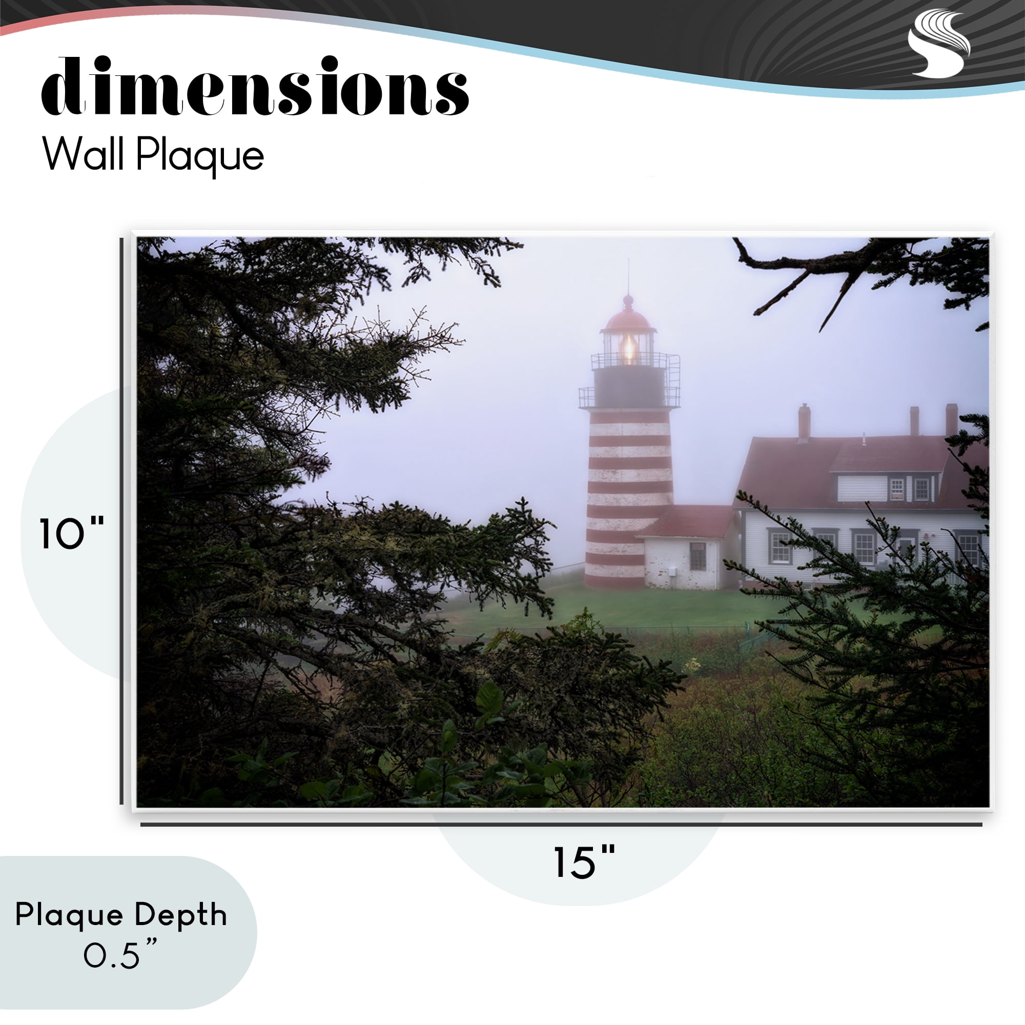 Stupell Industries Socked In By Fog Wall Plaque Art, design by Rick Berk