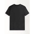 thumbnail image 2 of Camiseta informal de verano para hombre - Cuello redondo, algodón, estampado animal "I Eat Cement", negra, ligera y transpirable para un look informal., 2 of 6