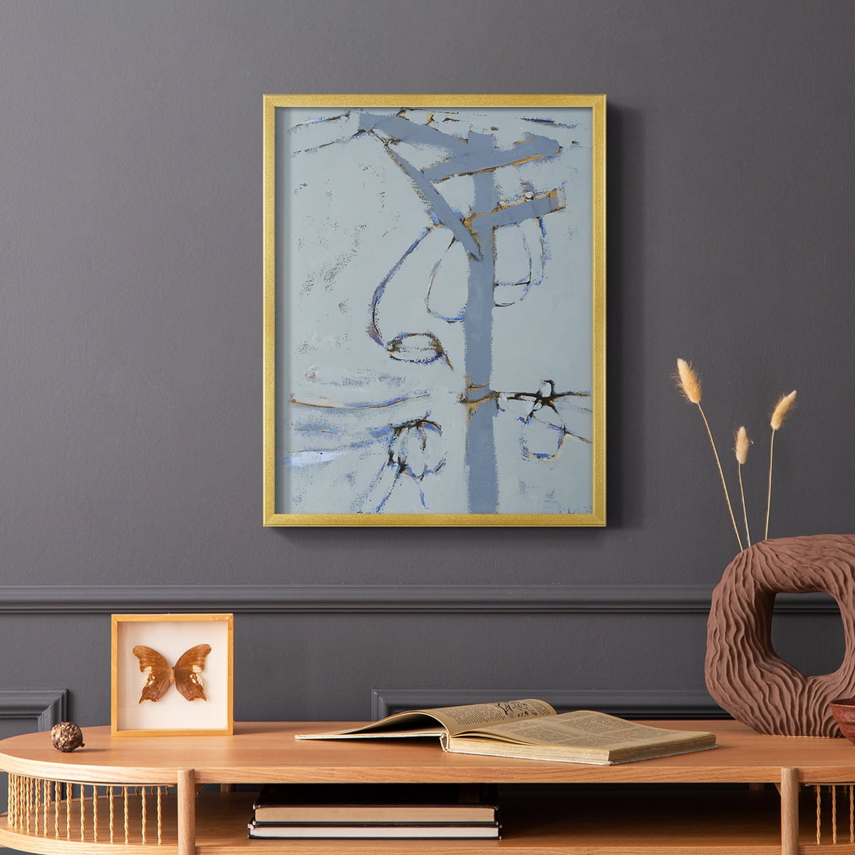 Wires VI Framed Print - Solid Wood in Single Picture Frame Solid Wood 2 Framed Print