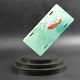 thumbnail image 6 of Solitary Koi in Watercolor Funny Personalized License Plate Rust-proof Stainless Steel Metal License Plate Suitable For Men And Women 12.2" x 6.2", 6 of 7