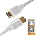 thumbnail image 1 of Câble HDMI Argenté Résolution 4k à 60Hz, avec Certification HDMI 2.0b Couleur Argentée CPH01S-1800, 1 of 5