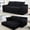 Black-71", variant on Howcool 73" Boneless Loveseat Sleeper Sofa,2 in 1 Pull Out Convertible Corduroy Floor Couch with Side Storage Pockets & 2 Throw Pillows,Foldable Guest Couch for Living Room,No Assembly Required,Black