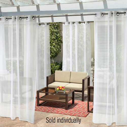 NoSeeUm Insect Repellent Outdoor Curtain96White