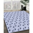 thumbnail image 3 of Ahgly Company Machine Washable Indoor Rectangle Transitional Heavenly Blue Area Rugs, 5' x 8', 3 of 7