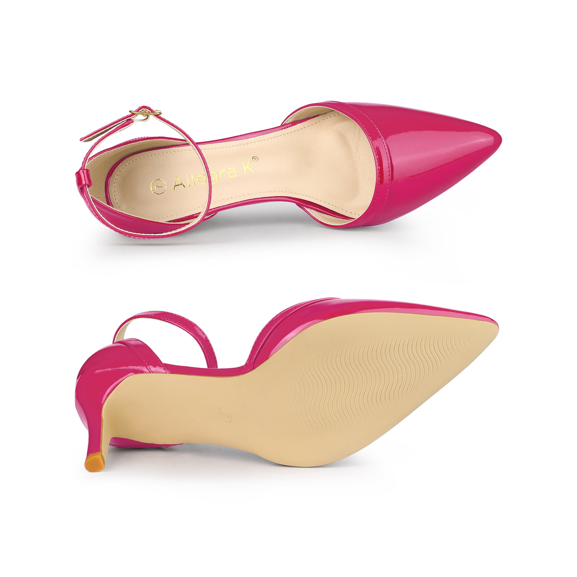 KJEHOME Escarpins Femme Talons aiguilles pointus à la mode - Rose mage