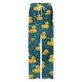 thumbnail image 4 of Bunch of Rubber Ducks Pajamas For Women Loose Retro Night Pajama Pants Comfortable Sleepwear Bottoms Homewear, 4 of 6