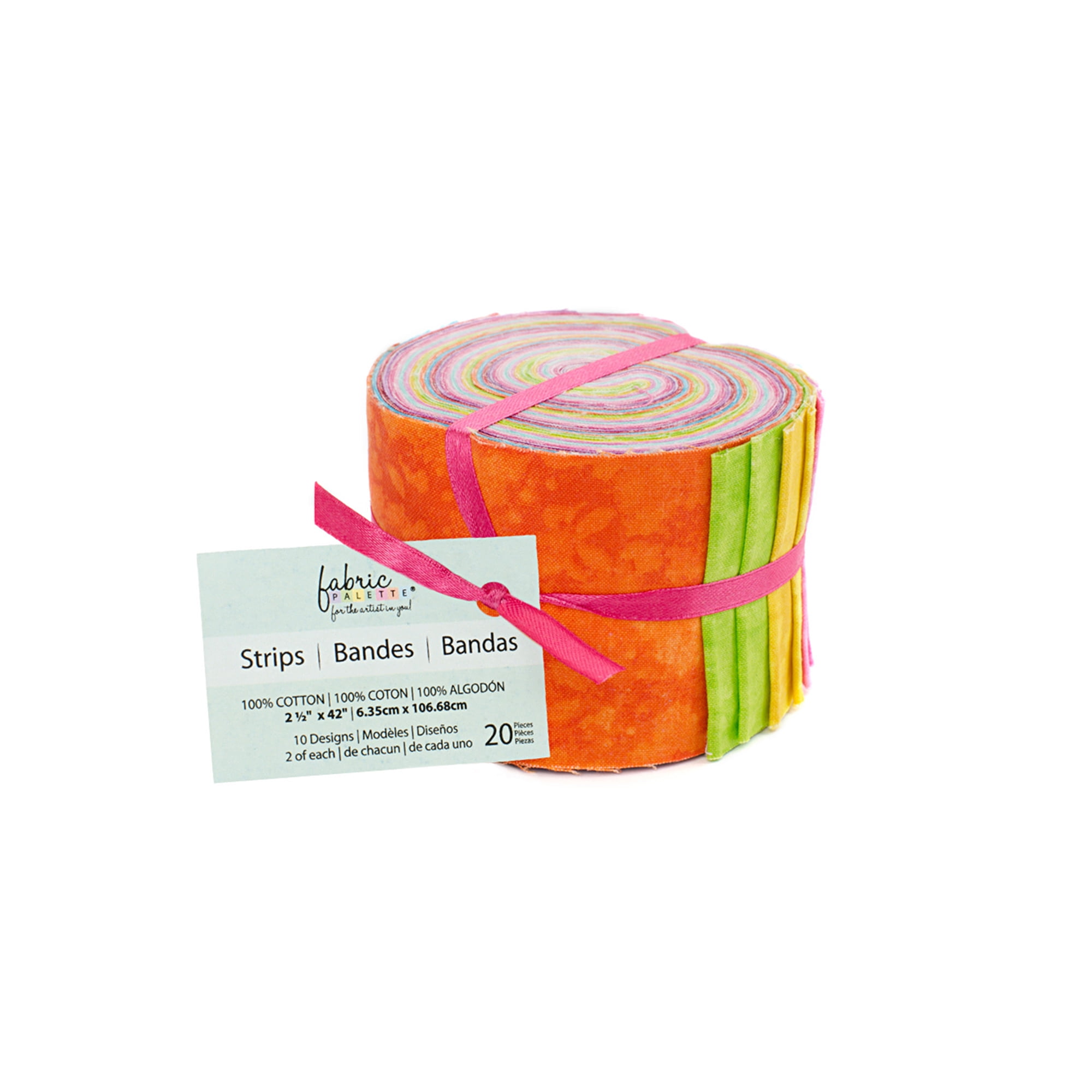 Island Batik Dotalicious Fire Strip Pack//Jelly Roll 40 2.5/" Strips