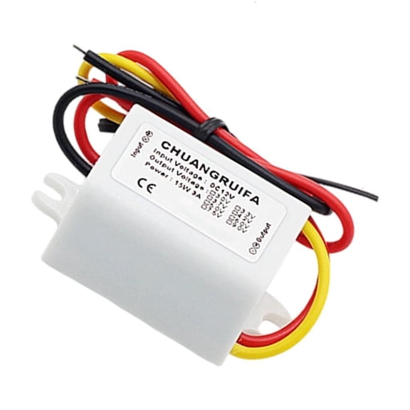 Small 12V To 5V Converter Module 3A 15W Power Supply Step Down Module Plastic for Automotive Electronics LED Strips