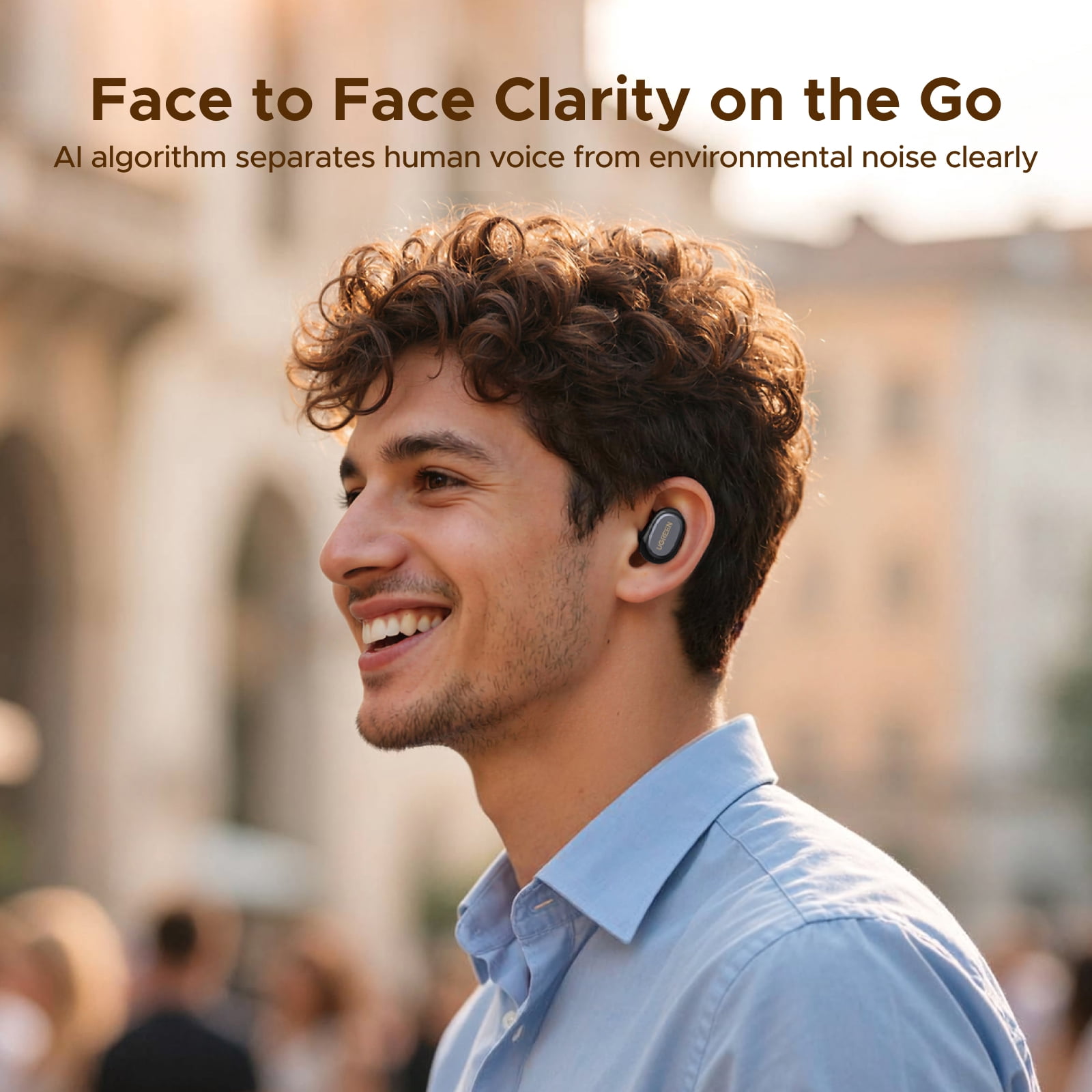UGREEN HiTune A3 True Wireless Earbuds, Bluetooth 6.0, 35H Battery, Spatial Audio, AI Call Noise Reduction, Low Latency 80ms, IPX5