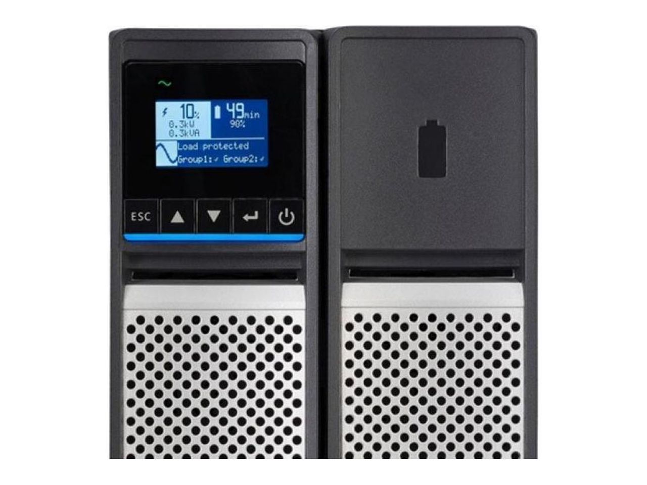 Eaton 5PX G2 1440VA 1440W 120V Line-Interactive UPS - 8 NEMA 5-15R Outlets, Cybersecure Network Card Option, Extended Run, 2U Rack/Tower - 5PX G2 1440VA Rack/Tower UPS - 5 Minute Stand