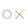 thumbnail image 3 of Meridian Furniture XOXO Gold Stainless Steel Contemporary Wall Decor, 3 of 7