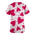 thumbnail image 5 of TIMIFIS Hauts de Blouse pour Femmes, Manches Courtes, Col en V, Imprimé, avec Poches, P, 5 of 5