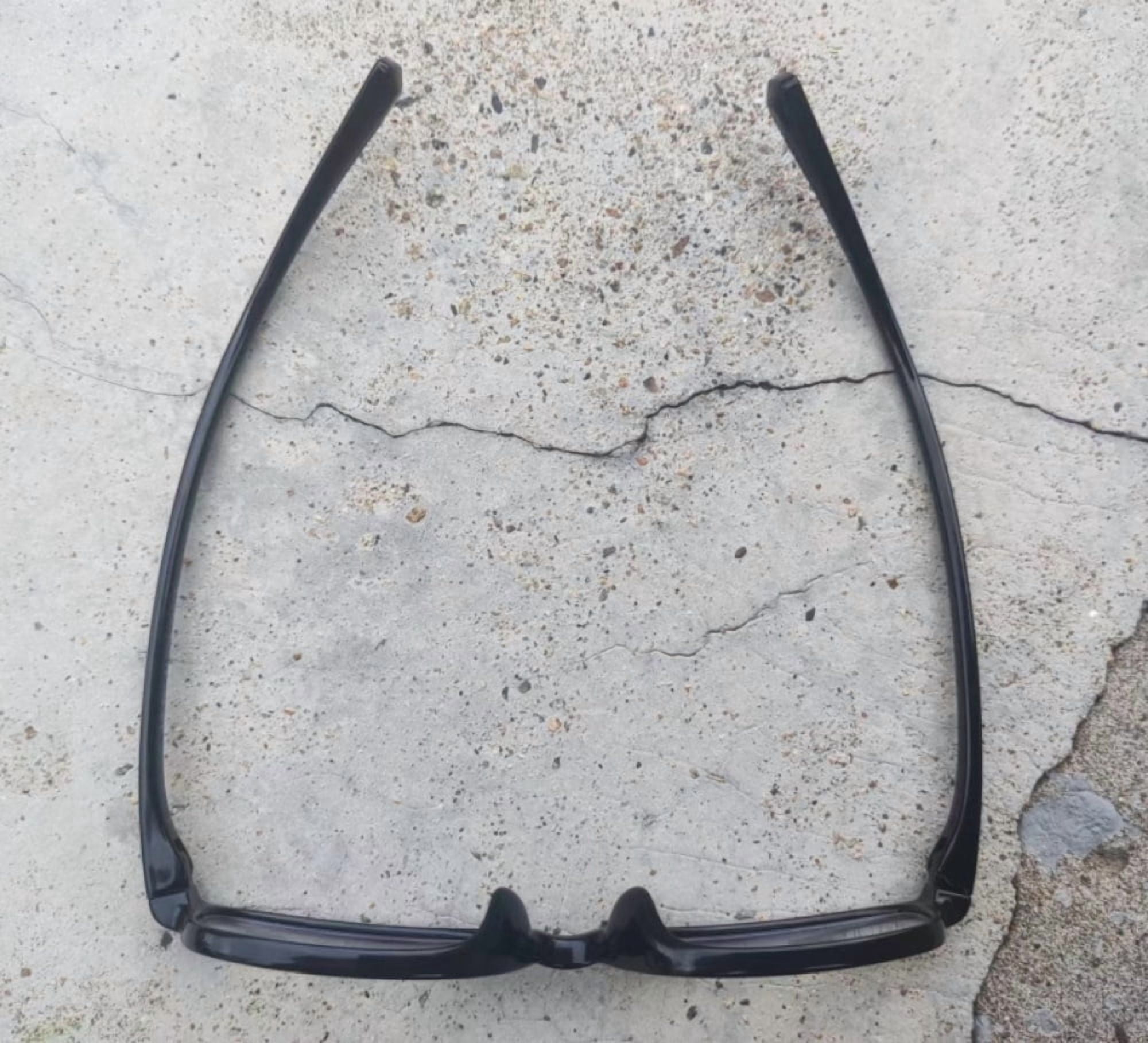 Black High Presbyopic Reading Glasses Elderly Lightweight Plastic Rectangular High Power Readers +7.00 Strength