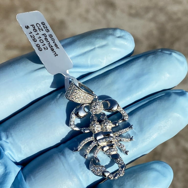 Silver cz pendant deals