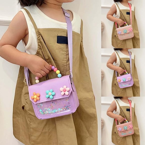 CAIXIA Womens Crossbody Purse Girls Floral Print Cute Crossbody Messenger Bag, Lightweight Durable Shoulder Purse For Daily Outfit Matching Travel