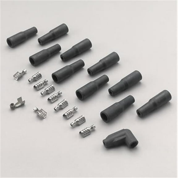 TAYLOR CABLE 46052 8 mm. Spark Plug Boot And Terminal Kit - Black