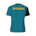thumbnail image 4 of Exclusive design Bahamas Flag Grain 3D Printed Men For Running Bike Soccer Tennis Fitness Sports tshirt Mesh Fans Short T-shirt, 4 of 14