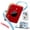 1 Red A30 Printer+1 Roll White Sticker Label+1 Roll Blue Ribbon, variant on Phomemo A30 Half-Inch Ribbon Label Maker, Thermal Transfer Bluetooth Portable Mini Label Printer, Rechargeable Sticker Printer for Gift & Clothing Tags