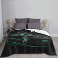 thumbnail image 4 of XMXT Flannel Throw Blanket for Couch, Warm Drift Cars Print Bed Sofa Decor Blankets for Home Bedroom, 40 x 30 inches, 4 of 8