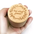 thumbnail image 2 of Rustic Wedding Wood Ring Holder Wedding holder Ring bearer box Ring Bearer Box Engagement Engraving Wooden Rings Box, 2 of 8