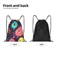 thumbnail image 5 of Kdxio Donuts1 Print Drawstring Backpack Bag,Waterproof Draw String Back Sack, Gym Drawstring Bags Swim Bag For Unisex, 5 of 9