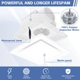 thumbnail image 4 of Extractor de baño POWERENG 12W 141 CFM 0.7 Sones 110V, 4 of 8
