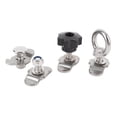 thumbnail image 1 of Stainless Steel L Track Double Lug Threaded Stud Nut Kit for Truck Bed Pickup RV ATV, 1 of 7