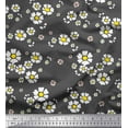 thumbnail image 1 of Soimoi Grey Rayon Fabric Artistic Floral Fabric Prints By Yard 42 Inch Wide, 1 of 3