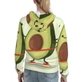 thumbnail image 7 of Uemuo Avocado1 Pattern Women's Hoodie with Eye-catching Drawstrings- Casual Pullover Hoodie with Kangaroo Pocket, Stylish Hooded Sweatshirt-XX-Large, 7 of 7
