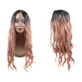 thumbnail image 5 of Unique Bargains Wigs for Women 28" Rose Gold Tone Curly Wig with Wig Cap, 5 of 7