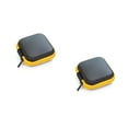 thumbnail image 3 of FRCOLOR 2pcs Portable Carrying Hard Case for Earphones- Small Storage Box with Mesh Pocket- Bag for Headphones, Earbuds, USB Cable, 3 of 8