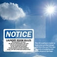thumbnail image 6 of (2 Pack) Laundry Room Rules For Residents Use Only OSHA Notice Sign, 6 of 7