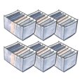 thumbnail image 1 of White Caja de almacenamiento de ropa de 7 compartimentos, 6 piezas, caja de almacenamiento de ropa plegable, 1 of 5