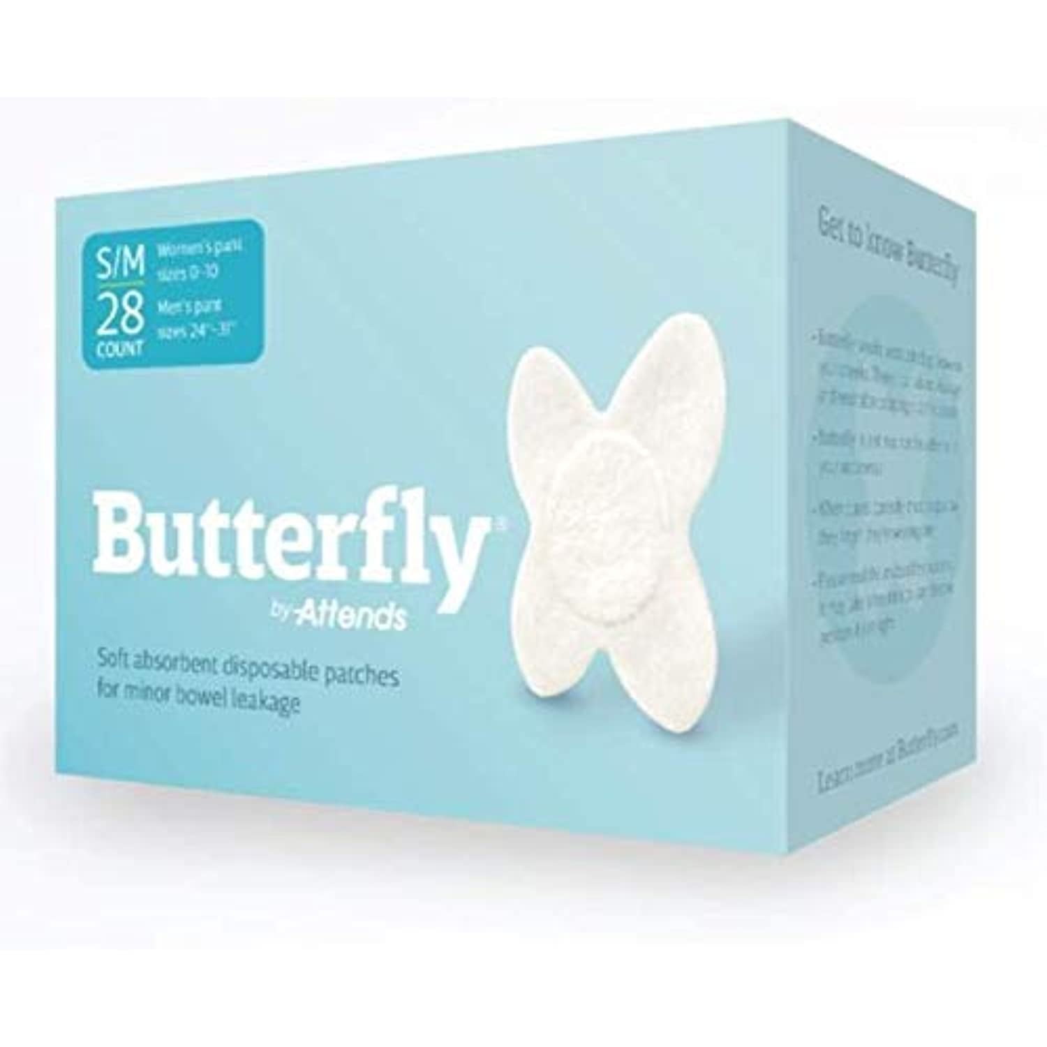 Butterfly 44985 Disposable Incontinence Patches, Light Absorbency