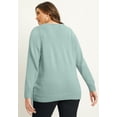 thumbnail image 2 of June & Vie Women's Plus Size Wrap-Front Cardigan, 2 of 4
