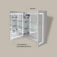 thumbnail image 2 of Ayna Decors Neo 30" x 32" LED Medicine Cabinet with Mirror, Surface LED Medicine Cabinet, Bathroom Mirror Cabinet with Adjustable Shelves, Outlets, USB and Type C Ports, Defogger, Dimmer, Clock & Temp, 2 of 9