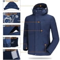 thumbnail image 7 of CAMEL CROWN Men's Mountain Ski Jacket 3 in 1 Waterproof Winter Jacket Warm Snow Jacket Hooded Rain Coat Windproof Winter Coat, 7 of 7