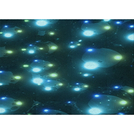 Ahgly Company Machine Washable Indoor Rectangle Transitional Deep Teal Green Area Rugs, 8' x 10'