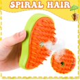 thumbnail image 5 of HEQUSIGNS 3 In1 Cat Steamy Brush, Self Cleaning Steam Cat Brush with USB Rechargeable Cat Steam Brush Efficient Cat Steamer Brush for Massage Removing Tangled Loose Hair(Green), 5 of 7