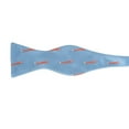 thumbnail image 3 of SummerTies Fox Bow Tie - Blue, Woven Silk, Adult Tie Yourself Bow Tie, 3 of 3