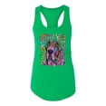 thumbnail image 3 of Colorful Beagle | Dogs Love You | Dean Russo Art Animal Lover Ladies Racerback Tank Top, Kelly, X-Large, 3 of 6