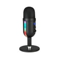 thumbnail image 1 of Microphone à Condensateur USB pour Ordinateur avec Lumières LED RGB, Prise Casque, Réduction de Volume et de Bruit pour Diffusion en Direct, Podcast, Jeux de Chat, Offres Black&Friday 2024, Offres Cyber&Monday 2024, 1 of 1