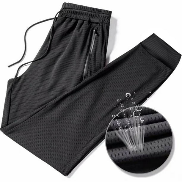 TMOYZQ Men's Breathable Sweatpants with Zipper Pockets Outdoor Athletic ...
