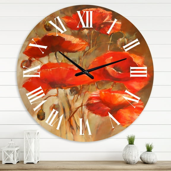 Designart 1 in Quartz Traditional Wall Clock