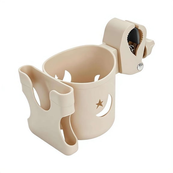 2-in-1 Stroller Cup Holder with Phone Mount, Adjustable Drink Holder for Walker Wheelchair Bike Scooter, Baby Essentials, Gifts for New Mom