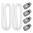 thumbnail image 1 of SUTENGDA 2-Piece 1.25-Inch Pool Hose Set - 59-Inch Long for Above Ground Pool Pump with 4 Stainless Steel Clamps and Accessory Hose Replacement for 1 1/4 Diameter Pool Filter Pumps Cleara, 1 of 1